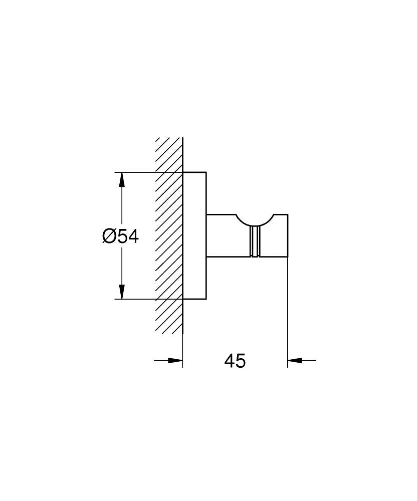 ESSENTIALS ROBE HOOK - GROHE -  ( BRUSHED COOL SUNRISE - G5 - ESSENTIALS - 0x0 mm - 0inchX0inch )