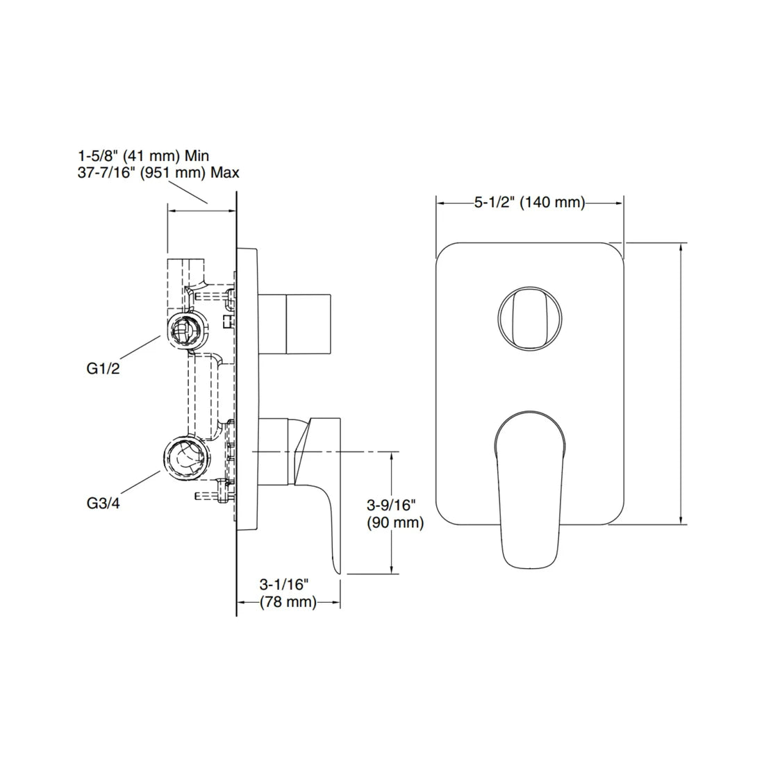 AQUA TURBO 360 TRIM + VALVE - KOHLER PREMIUM -  ( VIBRANT BRUSHED ROSE GOLD - PREMIUM - 0x0 mm - 0inchX0inch )