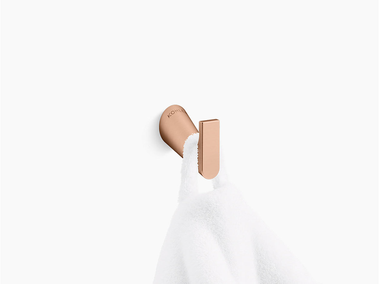 ACCENT-SINGLE ROBE HOOK - KOHLER PREMIUM -  ( BRUSHED ROSE GOLD - PREMIUM - 0x0 mm - 0inchX0inch )