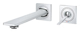 ALLURE 2-HOLE, 1-HANDLE WALL-MOUNT BASIN MIXER, M SIZE - GROHE -  ( POLISHED CHROME - G5 - ALLURE - 0x15 mm - 0inchX0.5inch )