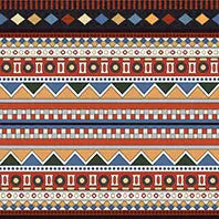 ETHNIC TERRA BORDER MATT - SIMPOLO-TILES -  (  - TINY TILE MATT - 198x198 mm - 7.8inchX7.8inch )