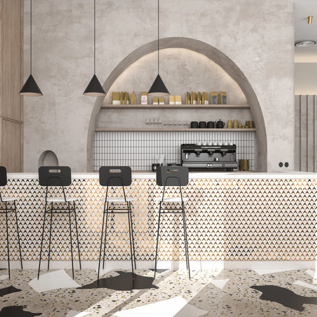 5012 WHITE & GOLD HL - CHINA TILES -  (  -  - 600x300 mm - 24inchX12inch )