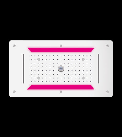 SS 4/FUNCTION CEILING SHOWER - AQUANT - ( CHROME - CHROMOTHERAPY - 700x380 mm - 28inchX15.2inch )