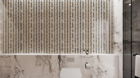 5021 BLACK & GOLD HL - CHINA TILES -  (  -  - 600x300 mm - 24inchX12inch )