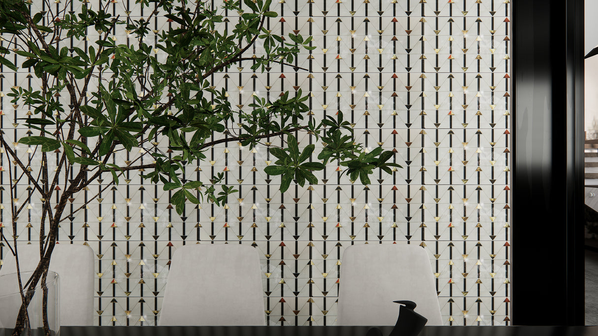 5021 BLACK & GOLD HL - CHINA TILES -  (  -  - 600x300 mm - 24inchX12inch )