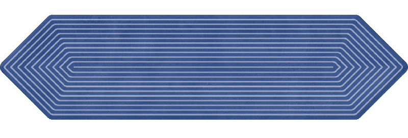 PICKET INDIGO DECOR - COLORTILE -  (  - PICKET GLOSSY - 300x75 mm - 12inchX3inch )