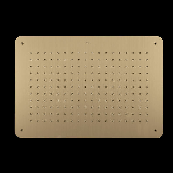 SS FALSE CEILING RAIN SHWR W/INST. KIT - AQUANT -  ( BRUSHED GOLD -  - 480x330 mm  - 19.2inchX13.2inch )
