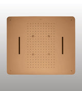 CONC CEILING MOUNTED SHOWER 3 FUN RAIN, DUAL WATERFALL & MIST W/INSTAL KIT FOR FALSE CEILING - AQUANT -  ( BRUSHED ROSE GOLD -  - 580x480 mm - 23.2inchX19.2inch )