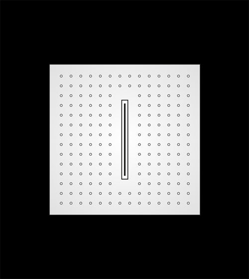 SS CEILING SHWR 2FUNC(RAIN+W.FALL)W/KIT - AQUANT -  ( CHROME -  - 320x320 mm - 12.8inchX12.8inch )