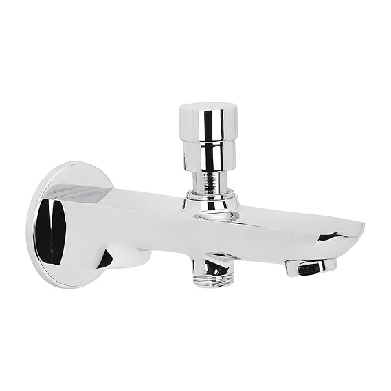 BATH TUB SPOUT WITH TIP-TON - HINDWARE FAUCETS -  ( POLISHED CHROME - FLUID-URBAN - 0x15 mm - 0inchX0.6inch )