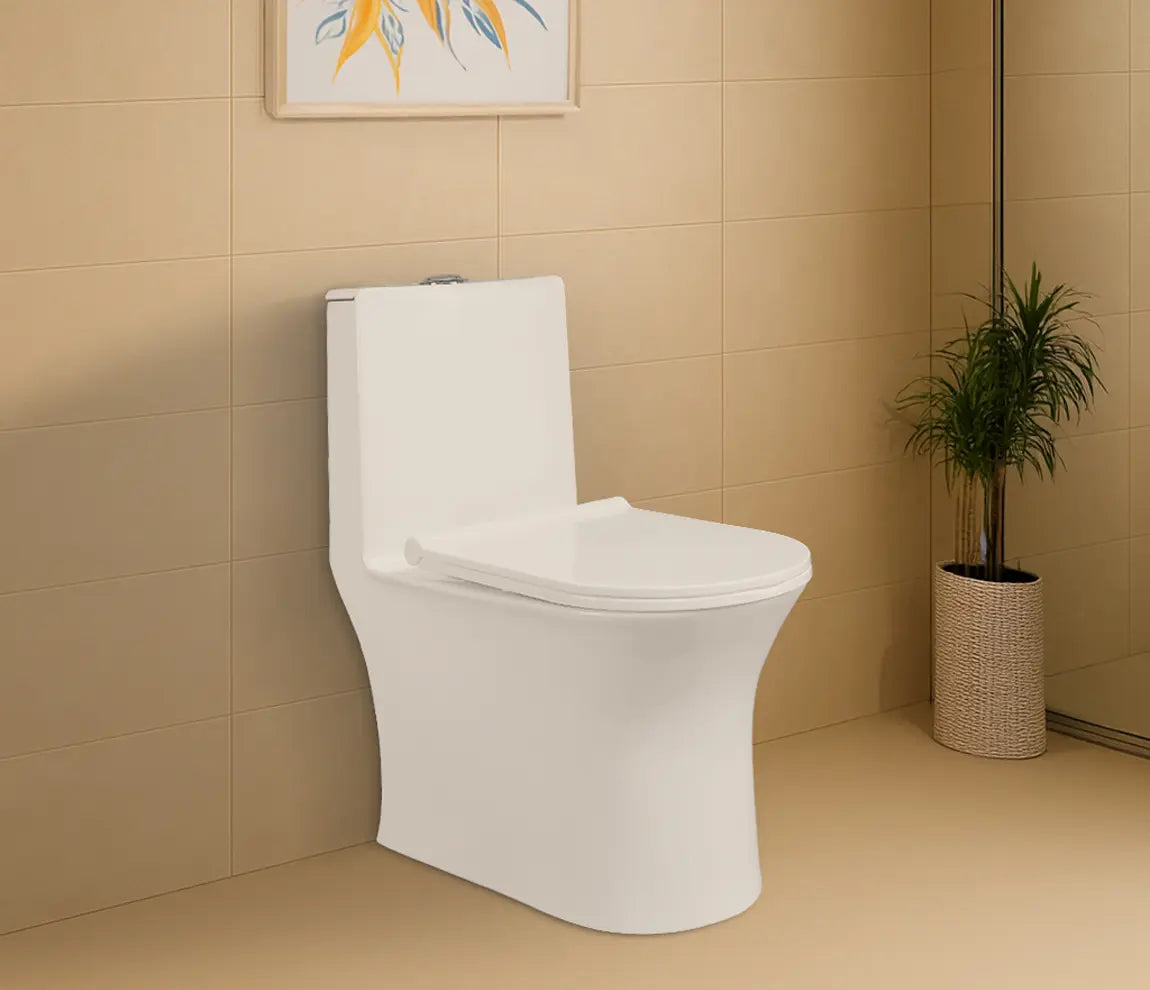 RIMLESS EWC 1 PC FABIO (S-300)- HINDWARE -  ( STAR WHITE -  - 0x0 mm - 0inchX0inch )