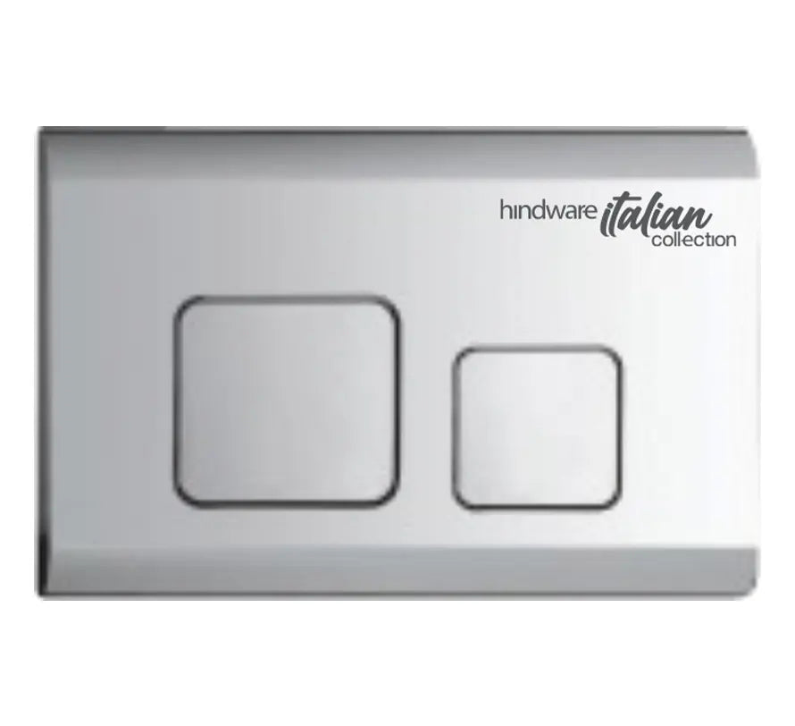 FLUSH PLATE CUTE- HINDWARE - (CHROME - CUTE - 250x165 mm - 10inchX6.6inch)