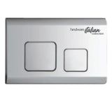 FLUSH PLATE CUTE- HINDWARE - (CHROME - CUTE - 250x165 mm - 10inchX6.6inch)