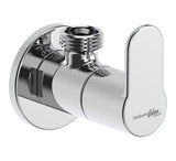 ANGULAR STOP COCK WITH WALL FLANGE - HINDWARE FAUCETS -  ( CHROME -  - 0x15 mm - 0inchX0.5inch )