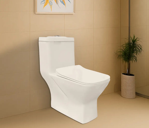 EWC ONE PIECE SHARP (S TRAP - 220MM) W/SEAT COVER - HINDWARE -  ( STAR WHITE - SHARP - 0x0 mm - 0inchX0inch )