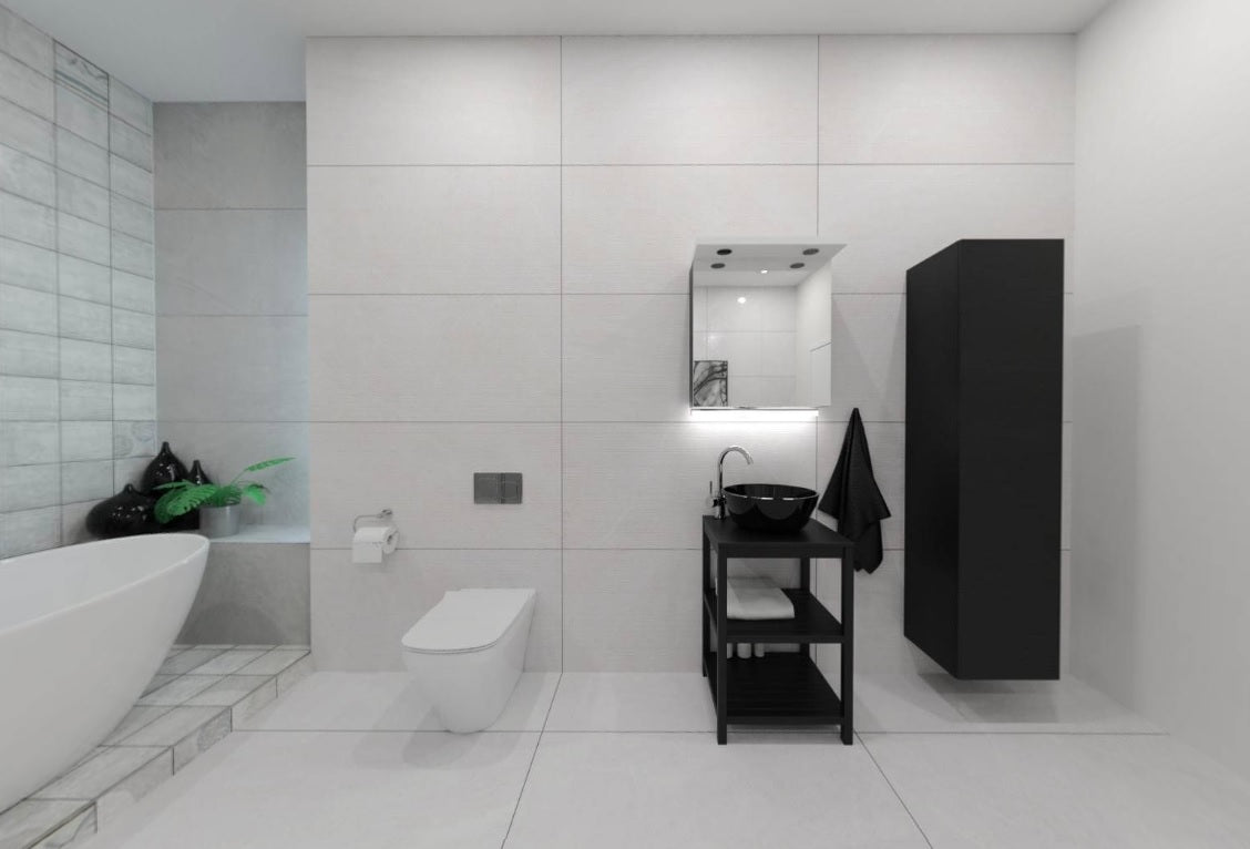 HORIZON DACITE SILVER MATT TEXTURE - SIMPOLO-TILES- (  - IMPATTO MATT - 1198x598 mm - 48inchX24inch )