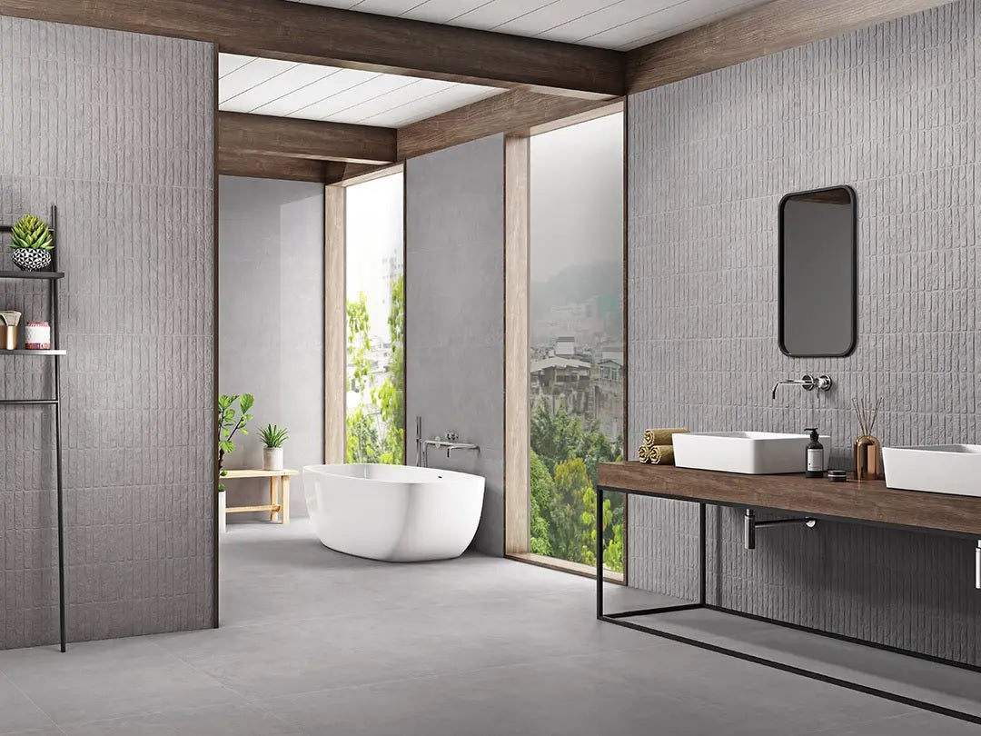FORT CEMENTI DOVE MATT TEXTURE - SIMPOLO-TILES- (  - IMPATTO MATT - 1198x598 mm - 48inchX24inch )