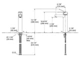 (O2S)JULY COMFORT HEIGHT TALL LAV WITH DRAIN - KOHLER POPULAR -  ( POLISHED CHROME - POPULAR - 0x0 mm - 0inchx0inch )