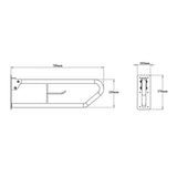 GRAB BAR SWIVEL - VIKING -  ( BRUSHED - SS 304 - 0x0 mm - 0inchx0inch )