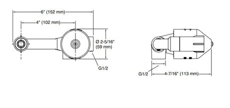 ALEO+SLCONTROL WM VALUE IN CHROME - KOHLER POPULAR -  ( BRUSHED NICKEL - POPULAR - 0x15 mm - 0inchX0.6inch )
