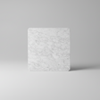 Square marble tile with gray and white pattern on a black background