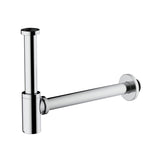 BOTTLE TRAP - VIKING -  ( POLISHED  CHROME - BRASS - 300x32 mm - 12inchX1.25inch )
