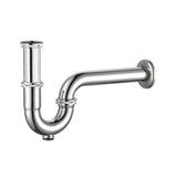 P-TRAP PIPE S.S (DIS 9  )- VIKING -  ( CHR -  - 225x32 mm - 9inchX1.28inch )