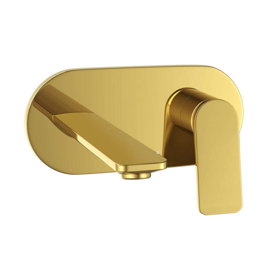 EXPOSED PART KIT OF SINGLE LEVER BASIN MIXER WALL MOUNTED - JAQUAR FAUCETS - ( GOLD BRIGHT PVD - LAGUNA - 0x15 mm - 0inchX0.5inch )