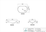 COUNTER TOP BASIN - JAQUAR SWARE - ( WHITE - SOLO - 610x410 mm - 24inchX16inch )