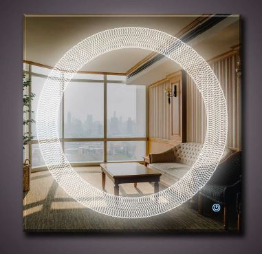 LED MIRROR WITH TOUCH SENSOR - BETTER LIVING -  (  - REFLEX - 600x600 mm - 24inchX24inch )