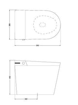 EWC AUTOMATE IMPERIAL ONE PIECE (S-300)W/SC -  ( STAR WHITE - AUTOMATE IMPERIAL - 590x380 mm - 23.6inchX15.2inch )