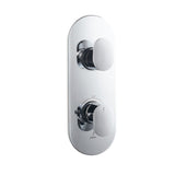 AQUAMAX EXPOSED PART KIT OF THERMOSTATIC SHOWER MIXER WITH 1-WAY OUTLET WITH SLEEVE (COMPATIBLE WITH ALD-661N)- JAQUAR FAUCETS - ( CHROME - OPAL PRIME - 0x20 mm - 0inchX0.75inch )