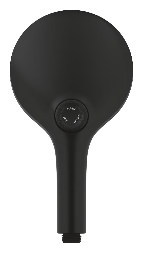 RAINSHOWER SMARTACTIVE 130 HAND SHOWER 3 SPRAYS W/O HOSE - GROHE -  ( PHANTOM BLACK - G5 - RAINSHOWER - 0x15 mm - 0inchX0.5inch )