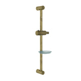 SLIDING RAIL LONG ROUND SHAPE WITH HAND SHOWER HOLDER & SOAP DISH - JAQUAR FAUCETS - ( ANTIQUE BRONZE - SHOWER ACC. - 0x600 mm - 0inchX24inch )