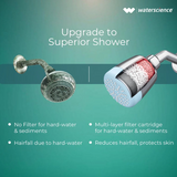 CLEO MULTI-FLOW SHOWER FILTER WITH SHOWER & ARM (HIGH HARDNESS CARTRIDGE) - SUNDRY - (CHROME - WATERSCIENCE - 0x0 mm - 0inchx0inch)