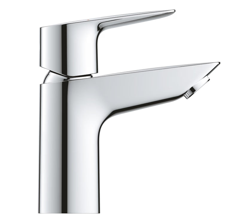 BAUEDGE TABLE-MOUNTED SINGLE-LEVER BASIN MIXER WITH BRAIDED PIPES L-SIZE - GROHE-G2 -  ( CHROME - G2 - BAUCOSMOPOLITAN - 0x15 mm - 0inchX0.5inch )