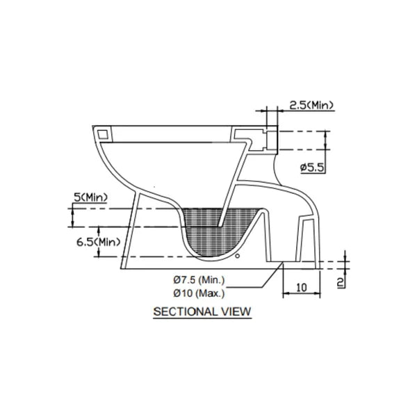 EWC CUBE S-TRAP W/SEAT COVER - HINDWARE -  ( STAR WHITE - ART - 0x0 mm - 0inchX0inch )