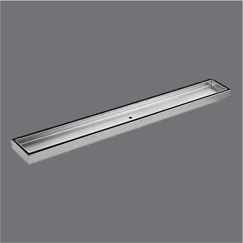 SHWR CHANNEL DRAIN(TILE INSERT)W/O BASE - AQUANT - ( 304 STAINLESS STEEL - - 600x80 mm - 24inchX3inch )