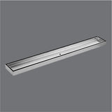 SHWR CHANNEL DRAIN(TILE INSERT)W/O BASE - AQUANT -  ( 304 STAINLESS STEEL -  - 1200x80 mm - 48inchX3inch )