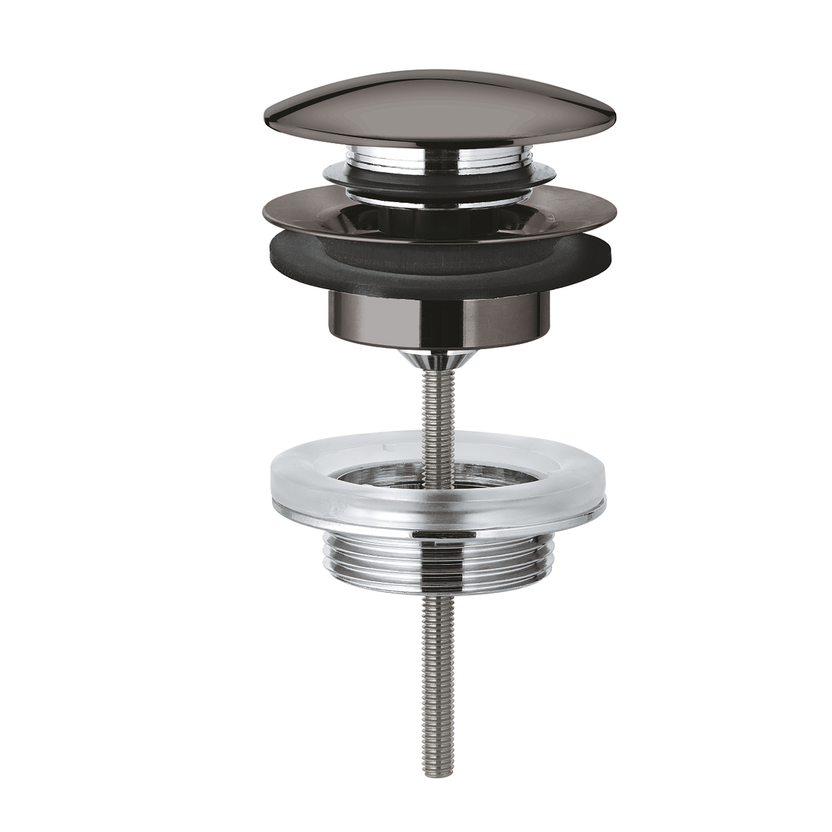 PUSH OPEN WASTE SET - GROHE -  ( HARD GRAPHITE - G5 - GROHE - 0x0 mm - 0inchX0inch )