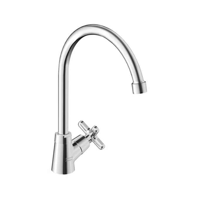 T/M  KITCHEN COCK W.PIPE - AMERICAN STANDARD -  ( CHROME - WINSTON - 0x15 mm - 0inchX0.5inch )
