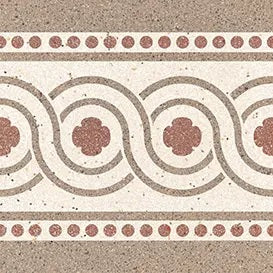 RITUAL HAZEL BORDER - SIMPOLO-TILES -  (  - TINY TILE 25 MATT - 198x198 mm - 7.92inchX7.92inch )