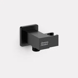 SQUARE WALL OUTLET WITH HOLDER (G1/2INCH) - AMERICAN STANDARD -  ( MATT BLACK - SHOWERING COMPONENTS - 0x0 mm - 0inchX0inch )