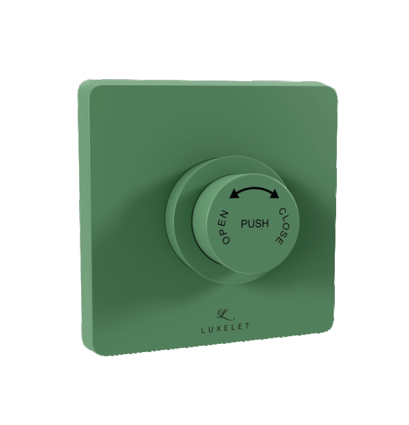 EXPOSED PART FOR 32MM DUAL FLUSH VALVE - LUXELET -  ( FOREST GREEN - FLUSH VALVE - 0x32 mm - 0inchX1.28inch )