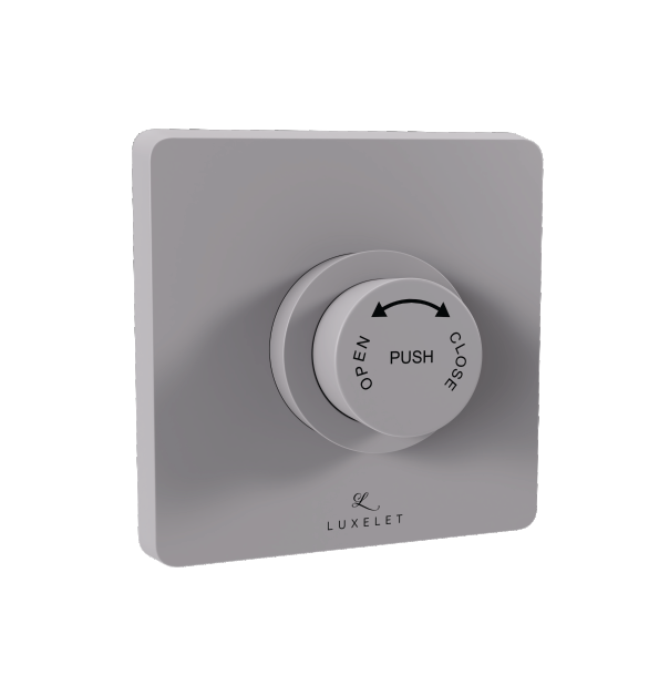 EXPOSED PART FOR 32MM DUAL FLUSH VALVE - LUXELET -  ( ASH GREY - FLUSH VALVE - 0x32 mm - 0inchX1.28inch )