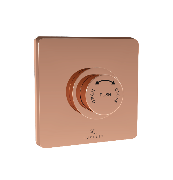 EXPOSED PART FOR 32MM DUAL FLUSH VALVE - LUXELET -  ( ROSE GOLD - FLUSH VALVE - 0x32 mm - 0inchX1.28inch )