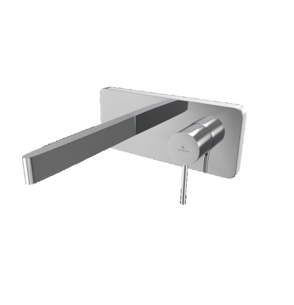 EXPOSED PART OF SINGLE LEVER WALL MOUNTED BASIN MIXER - LUXELET -  ( CHROME - NEOTRA - 0x0 mm - 0inchX0inch )