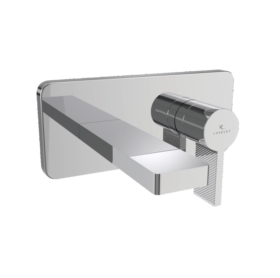 EXPOSED PART OF WALL MOUNTED SINGLE LEVER BASIN MIXER - LUXELET -  ( CHROME - ORRA - 0x0 mm - 0inchX0inch )