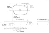 KANKARA-COUNTER TOP W/BASIN W/ FAU HOLE - KOHLER PREMIUM -  ( WHITE - PREMIUM - 568x438 mm - 23inchX18inch )