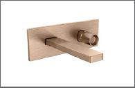 COMPOSED TM WALL MOUNT LAVATORY FAUCET - KOHLER LUXURY -  ( BRUSHED ROSE GOLD - LUXURY - 0x15 mm - 0inchX0.5inch )